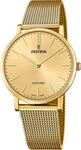 Festina Uhr F&uuml;r Herren F20022/2 Swiss Made Gold Edelstahl Case GoldEdelstahl...