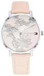 Tommy Hilfiger Zwei-Zeiger-Quarzwerk-Uhr f&uuml;r Damen mit Edelstahlarmband (Glieder-
