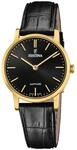 Festina Swiss Made Damenuhr Analog aus Leder Schwarz | Quarzwerk, Widerstandsf&auml;higes