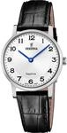 Festina Swiss Made Damenuhr Analog aus Leder Schwarz | Quarzwerk, Robustes