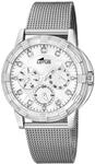 Lotus Damenuhr Analog aus Edelstahl 316l Silberfarben | Quarzwerk Multifunktion,