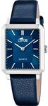 Lotus Damen Uhr Analog Leder Blau - Quarzwerk - Mineralglas hochresistent - 5 ATM