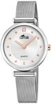 Lotus Damenuhr Analog aus Edelstahl 316l Silberfarben | Quarzwerk, Damenuhren,