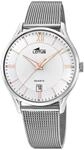 Lotus Herrenuhr Analog aus Edelstahl 316l Silberfarben | Quarzwerk, Kalender,