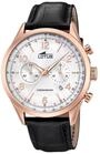 Lotus Uhr F&uuml;r Herren 18558/2 Outlet Ros&eacute;gold Edelstahl Case SchwarzLeder Band
