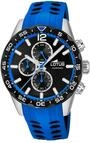 Lotus Herrenuhr Analog aus Kautschuk Blau | Quarzwerk, Chronograph,