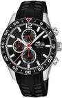 Lotus Herrenuhr Analog aus Kautschuk Schwarz | Quarzwerk, Chronograph,