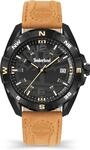 Timberland Herren Armbanduhr Millinocket in der Farbe Schwarz mit Lederarmband,
