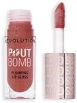 Revolution Pout Bomb Plumping Lip Gloss, Warm Peach Orange | Aufbaubar, Hoher Glanz