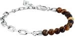 MORELLATO Herren Armband aus Tigerauge, Stahl, PIETRE-Kollektion S1740