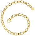 Glanzst&uuml;cke M&uuml;nchen Damen Armband 925/- Sterling Silber gelbgold |...