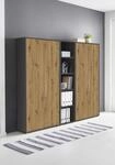 Aktenschrank in Anthrazit Artisan Eiche Office Edition abschlie&szlig;bar als