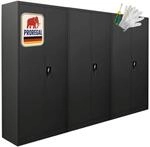 PROREGAL Mega Deal 3X Fl&uuml;gelt&uuml;renschrank Elephant Metall Aktenschrank...