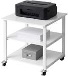 Relaxdays Druckertisch, 360&deg; Rollen mit Bremse, 75 kg, Homeoffice, Farbwahl | 3