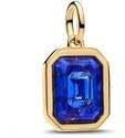 PANDORA - Celestial Blue Hexagon Dangle Charm-Eine Gr&ouml;&szlig;e
