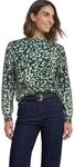 Street One Damen Pullover mit Turtle Neck und Leo-Muster