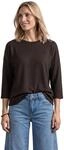 Damen 3/4-Arm Shirt in Strick-Optik