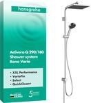 hansgrohe Activera Q Duschsystem ohne Armatur, Chrom | Regendusche mit...
