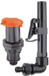 Claber 90930 Schnell-Hydranting, komplett mit Stange mit Bajonettsockel, ausgestattet