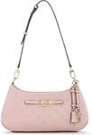 GUESS Schultertasche Carmella Hobo Light Pink Logo rosa