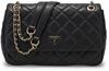 Guess Damen Umh&auml;ngetasche Juliet Conv Xbody Flap Schwarz