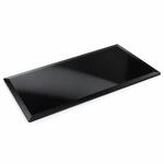 Relaxdays Glasplatte, 6 mm, 120x65 cm, Tisch & Kamin, Tischplatte, schwarz 