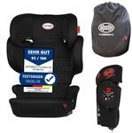 HEYNER&reg; Kindersitz i-Size Faltbar 100-150cm ISOFIX inkl. Tasche schwarz | R129