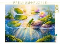 Puzzle &middot; Kaulquappe verwandelt Sich langsam zum Jungfrosch im klaren 