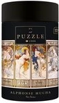 Interdruk 1000 Teile Puzzle f&uuml;r Erwachsene, Alphonse Mucha Vier Jahreszeiten,