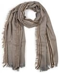 styleBREAKER Oversize Schal Streifen Muster 87x210cm | Fransen. elastisches...