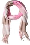 Street One Damen Langer Madras Schal mit Fransen | vintage blush A