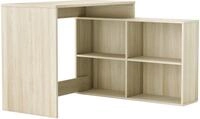 Demeyere 254462 Eckschreibtisch 4 Nischen "Corner" hell Holz, 120 x 77 x 101 cm,