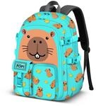 Oh My Pop Capy-Haru Rucksack, Gr&uuml;n 27 x 40 cm, Kapazit&auml;t 15 L