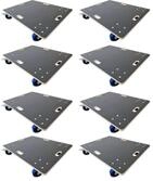 PROREGAL Profi Transportroller Hercules 80x60 cm Schwerlast bis 800 kg 4...