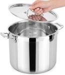 NutriChef Kochtopf Gro&szlig;, 11L- &Oslash; 28cm, Suppentopf Edelstahl Induktion f&uuml;r Alle