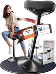 CLOUVOU Nexus B&uuml;rohocker Ergonomisch f&uuml;r aktives Sitzen | H&ouml;henverstellbar 
