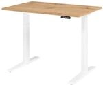 b&uuml;m&ouml; elektrisch h&ouml;henverstellbarer Schreibtisch 120x80 cm in Asteiche,...