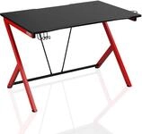Nitro Concepts D12 Gaming Tisch - Schreibtisch - Computertisch - schwarz/rot