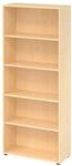 b&uuml;m&ouml; Regal Ahorn, Standregal aus Holz f&uuml;r 5 Ordnerh&ouml;hen - B&uuml;cherregal 80 cm
