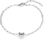 Tamaris Damen Armband aus Edelstahl mit funkelndem Herz-Anh&auml;nger | wasserfest,