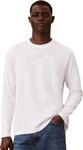 Calvin Klein Herren Ls Easy 20s Retro Calvin Back Gr Lv04rh851g Graphic Tees (1er