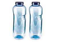Greiner 2 x Wasserflasche 1L aus Tritan (Bisphenol A frei) Trinkflasche