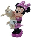 Bullyland 15329 - Spielfigur Walt Disney Minnie Mouse mit Hund, ca. 7 cm,