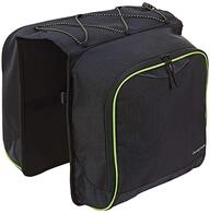 Prophete Doppel-Packtasche Schwarz mit Regen&uuml;berzug in Signalfarbe, 602
