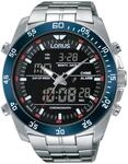 Lorus Sport Herren-Uhr Chronograph Edelstahl mit Metallband RW623AX9