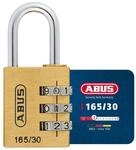 ABUS Zahlenschloss 165/30 - Vorh&auml;ngeschloss aus Messing - mit individuell