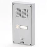 Behnke 5-0055 T&uuml;rtelefon Serie 5, Aufputz-Set 1 Taste, Silber