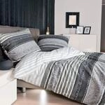 Janine Feinbiber-Bettw&auml;sche - Davos - Platin Graphit - 200 x 220 cm + 2 x 80 x...