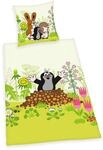 Herding DER KLEINE MAULWURF Bettw&auml;sche-Set, Wendemotiv, Bettbezug 135 x 200 cm,