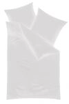 Kaeppel Biber Bettw&auml;sche Uni 135x200cm Rot Silber Wei&szlig; Anthrazit Creme Einfarbig,